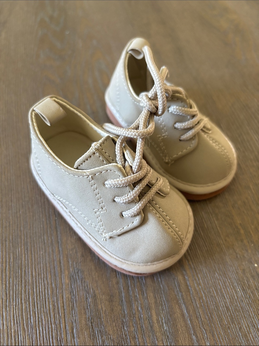 Rising Star Neutral Beige Lace-Up Casual Shoes